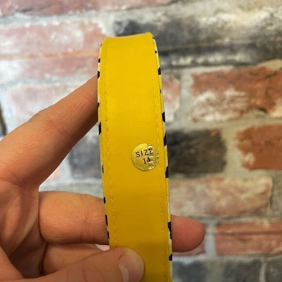 5 for $25🔥 Size 14 Vintage Yellow Cheetah Print Maxi Dress & Belt - Picture 8 of 10